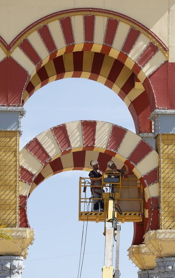 Preparativos de la Feria de Mayo de Córdoba de 2018, en imágenes