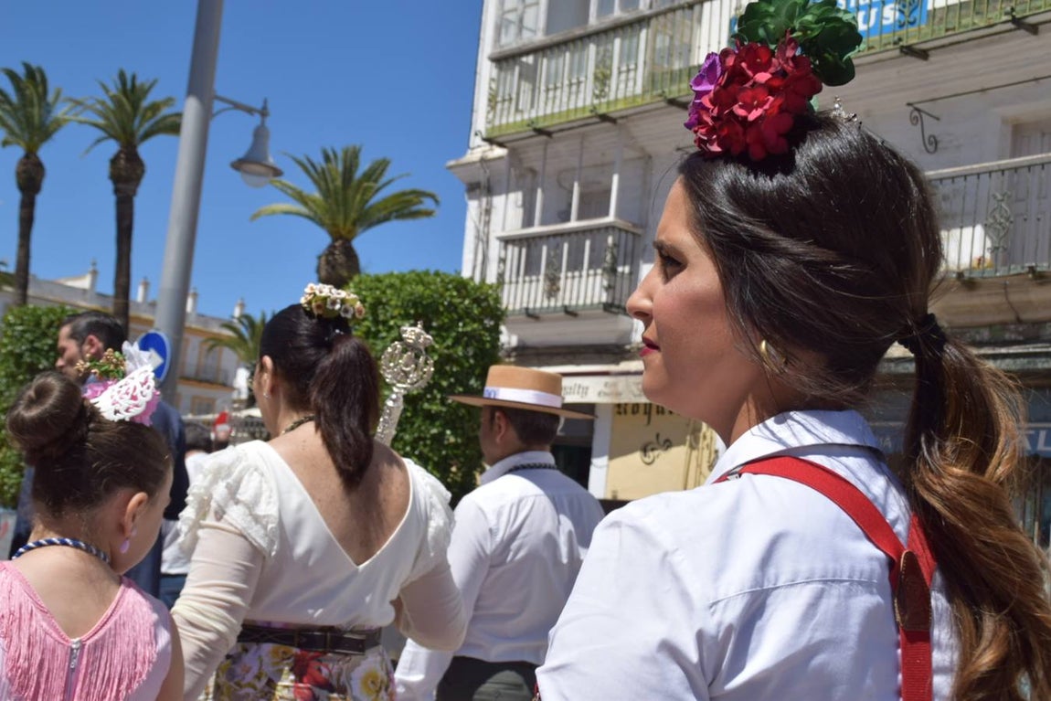 Salida de la hermandad del Rocío de San Fernando
