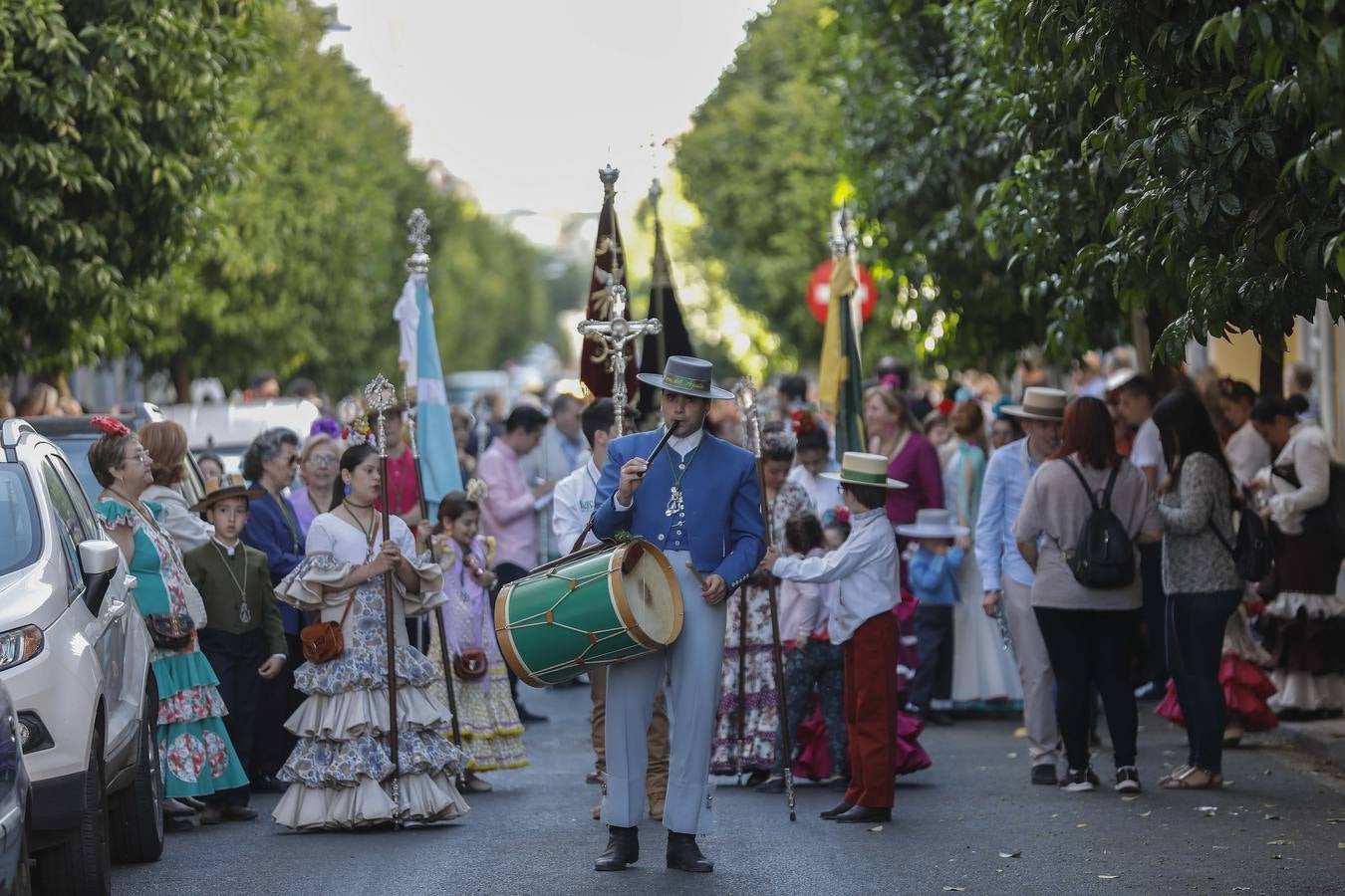 La salida de la hermandad del Cerro del Águila para El Rocío 2018