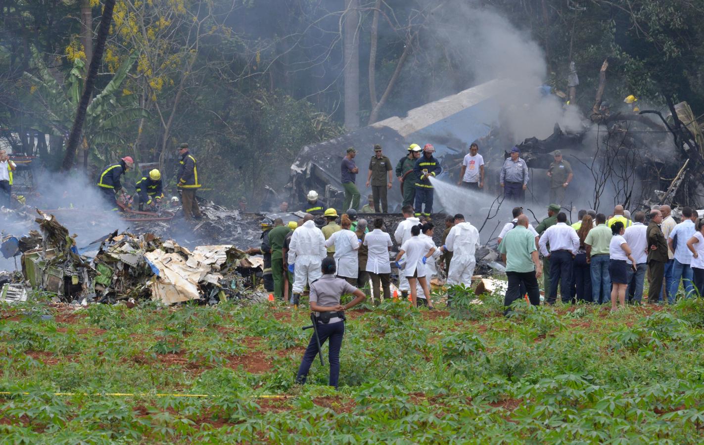 En imágenes: accidente de avión en Cuba
