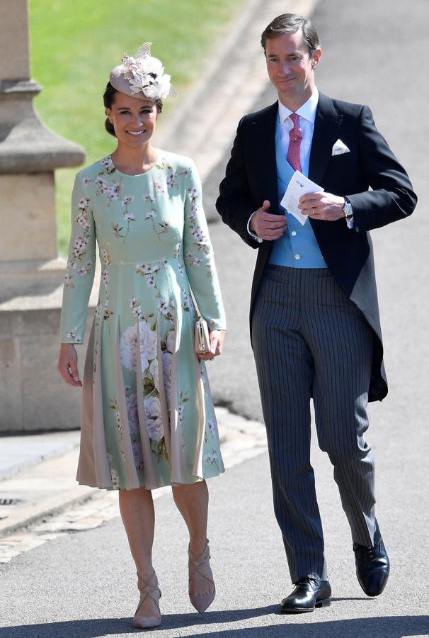 Pippa Middleton llegaba con su marido, James Matthews. 