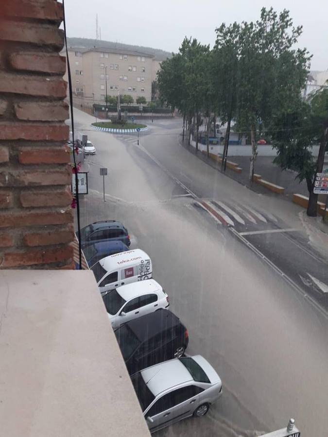 La tormenta de Lucena, en imágenes