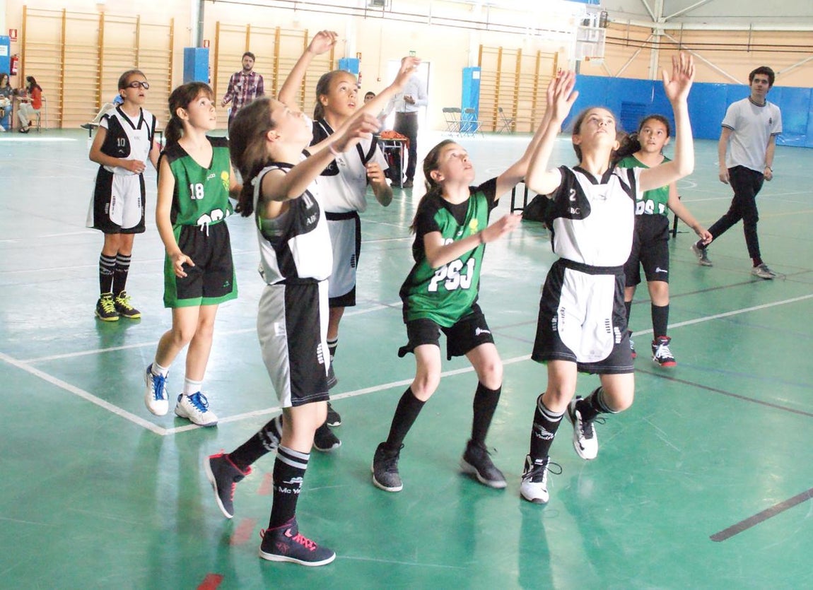 Las mejores imágenes del partido de baloncesto alevín femenino entre Valdefuentes y Patrocinio San José