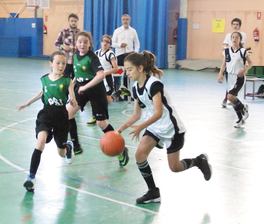 Las mejores imágenes del partido de baloncesto alevín femenino entre Valdefuentes y Patrocinio San José