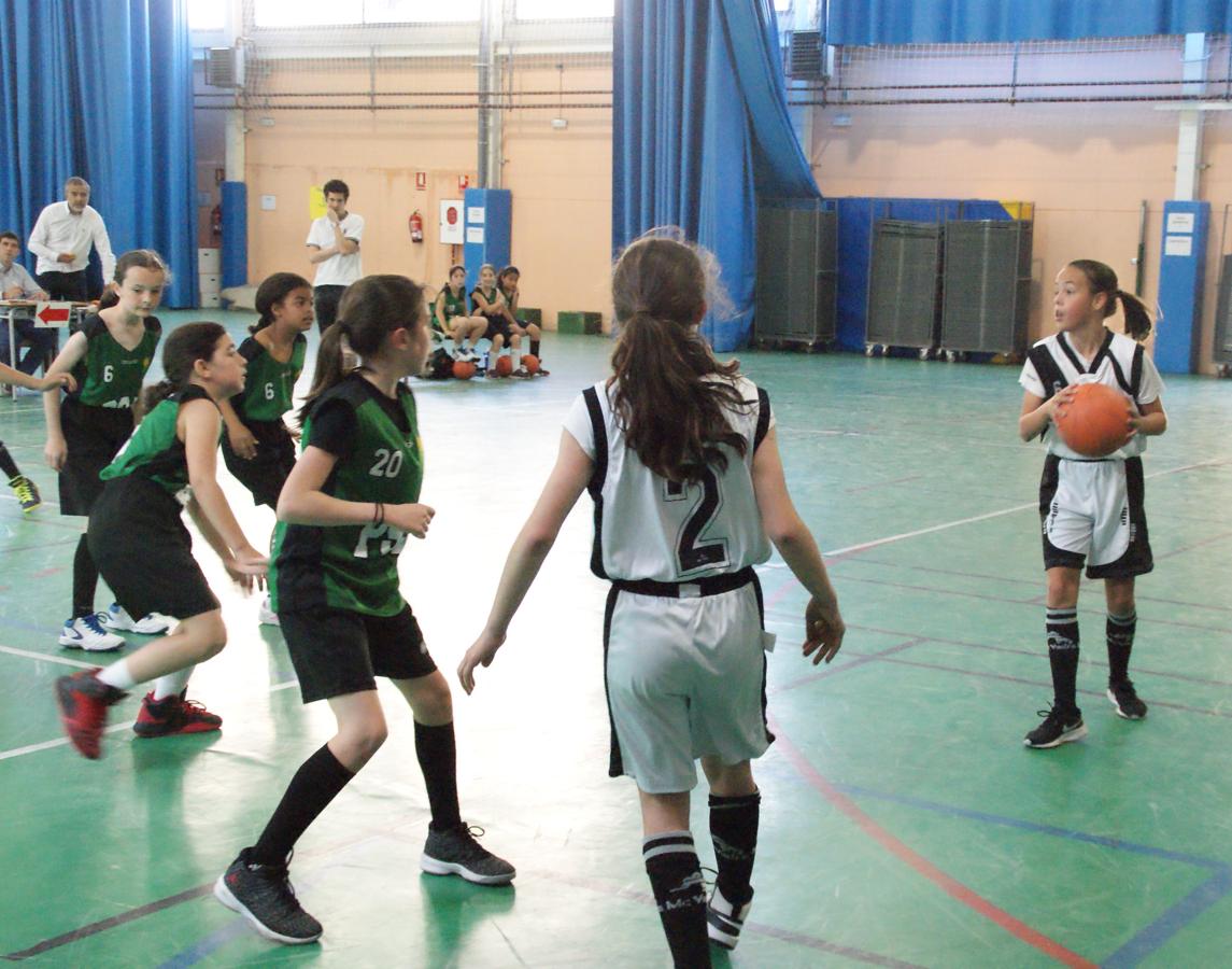 Las mejores imágenes del partido de baloncesto alevín femenino entre Valdefuentes y Patrocinio San José