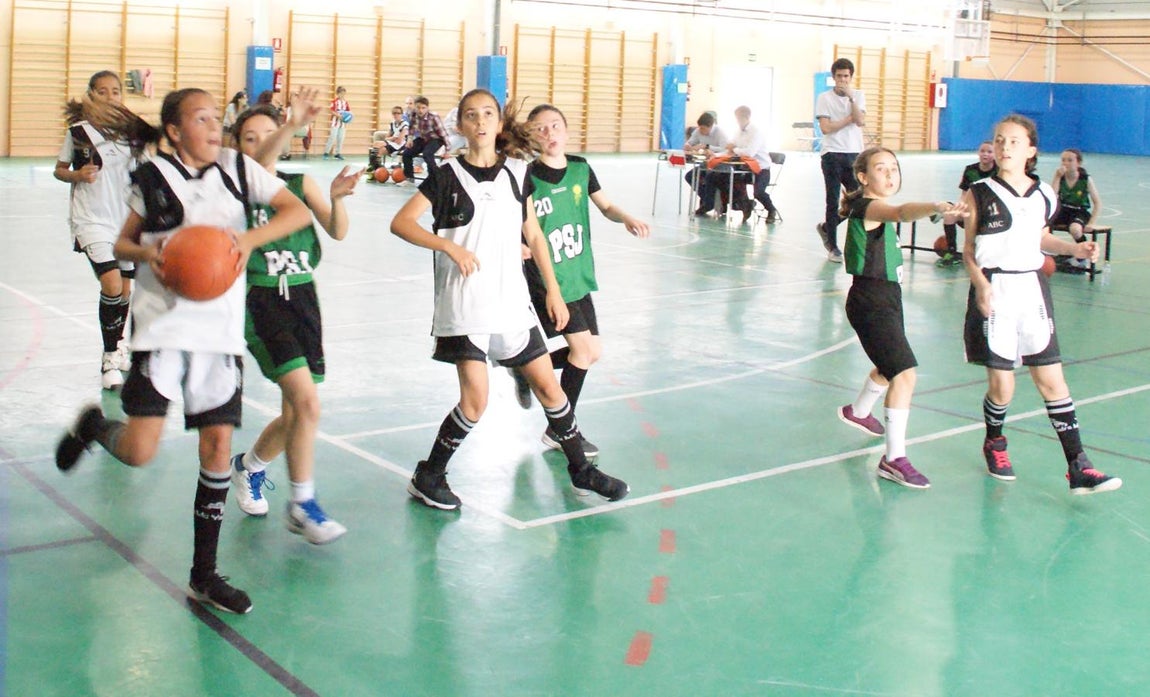Las mejores imágenes del partido de baloncesto alevín femenino entre Valdefuentes y Patrocinio San José