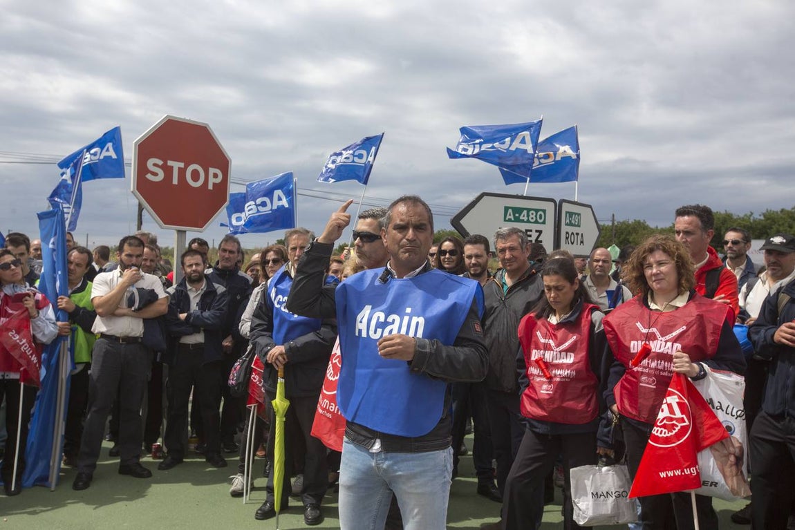 Manifestación de los funcionarios de prisiones