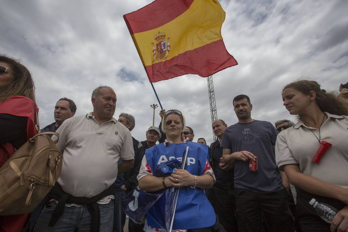 Manifestación de los funcionarios de prisiones