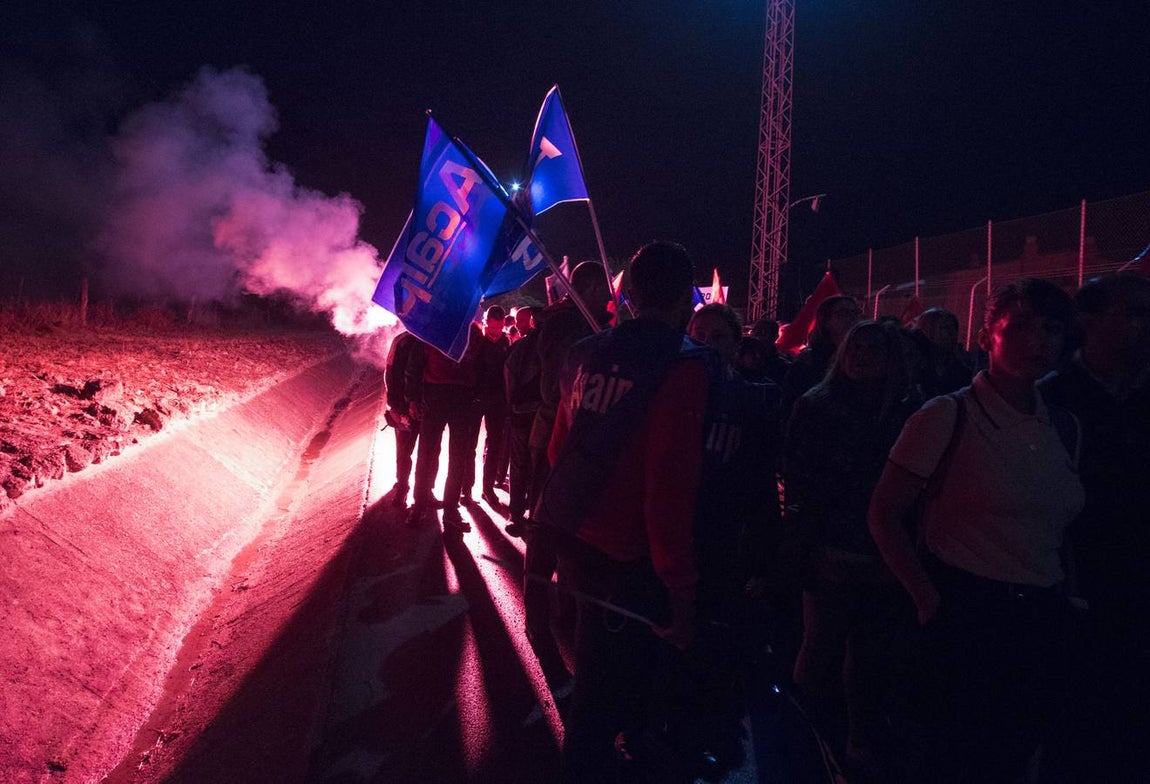 Manifestación de los funcionarios de prisiones