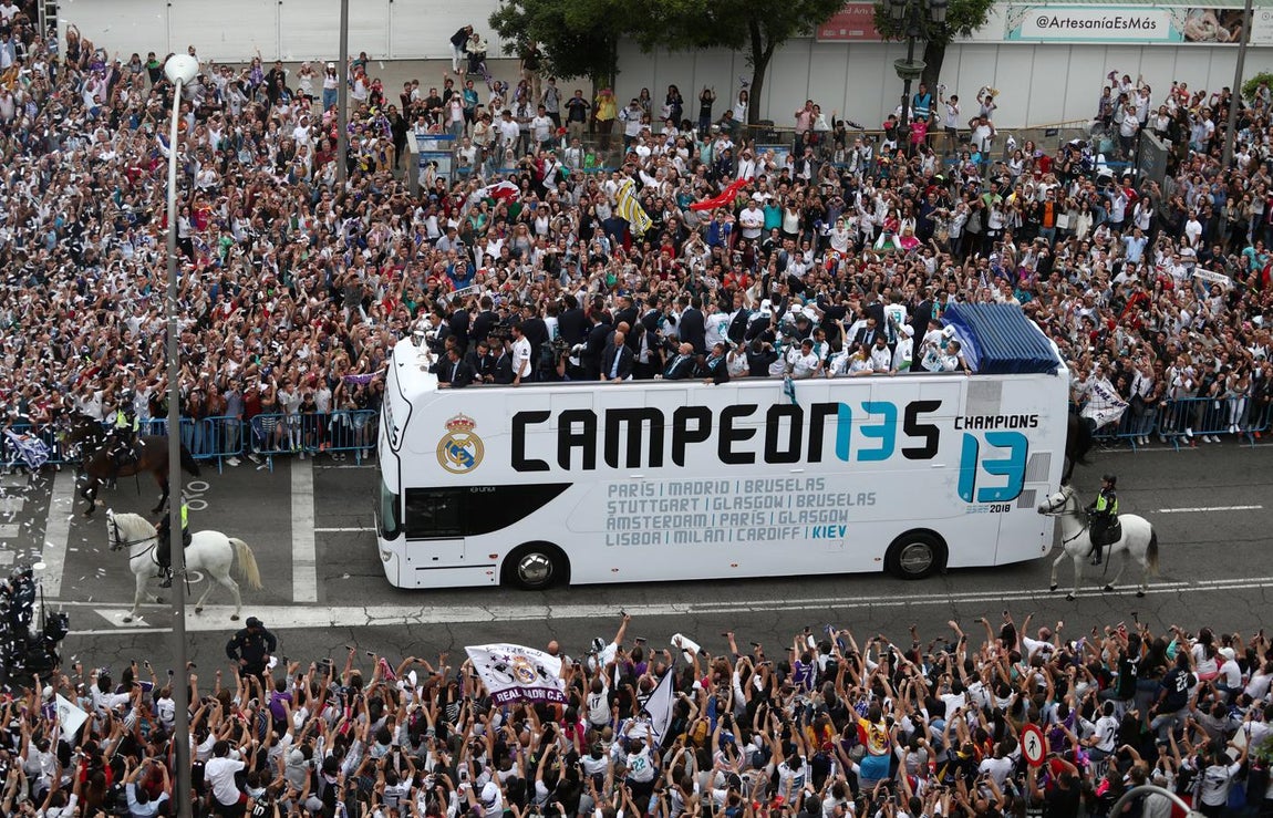 Las mejores imágenes de la celebración del Real Madrid