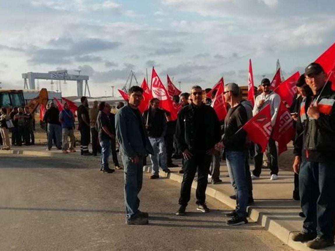 Protestas por la precariedad y el cumplimiento del convenio del Metal de Cádiz