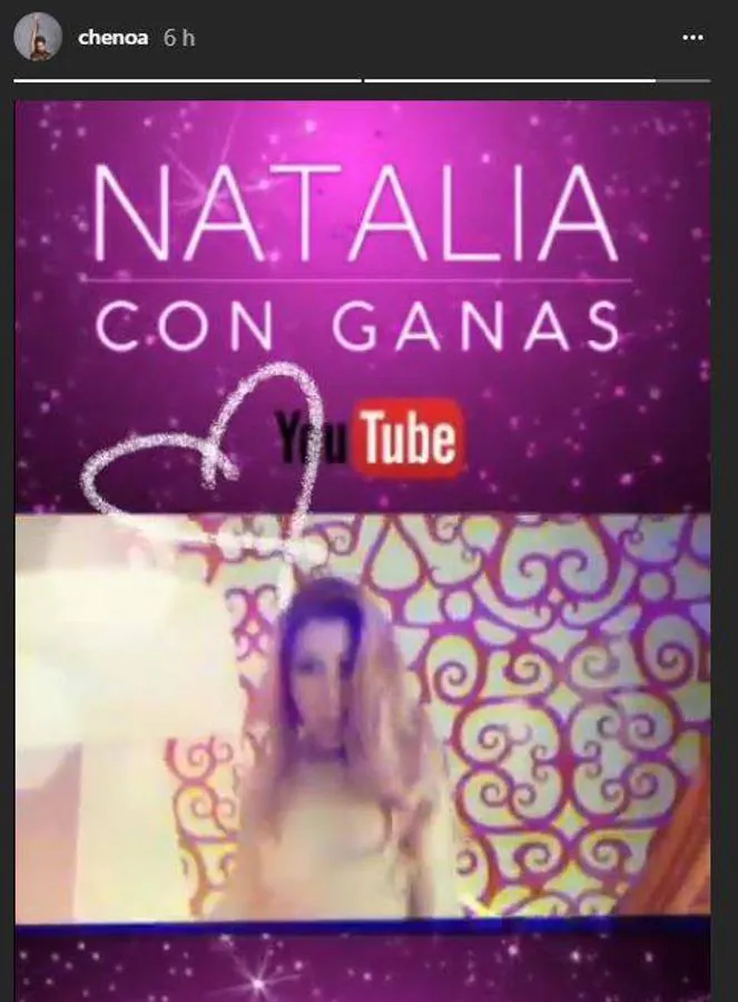 Chenoa. La cantante, que se encuentra en su gira «Humana», tiene este detalle con su compañera de academia, Natalia Rodríguez, que está en la promoción de su single «Con ganas»