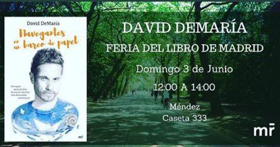 David de Maria. El cantante, ahora también escritor, recuerda que este domingo se encontrará en la Feria del Libro presentando su trabajo