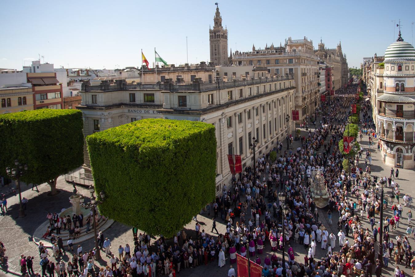 En imágenes, una mañana radiante de Corpus Christi