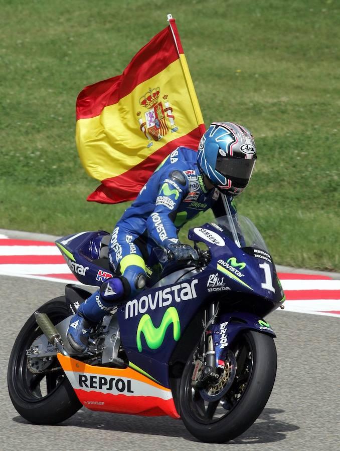 Pedrosa siempre ha lucido la bandera de España en los circuitos. 