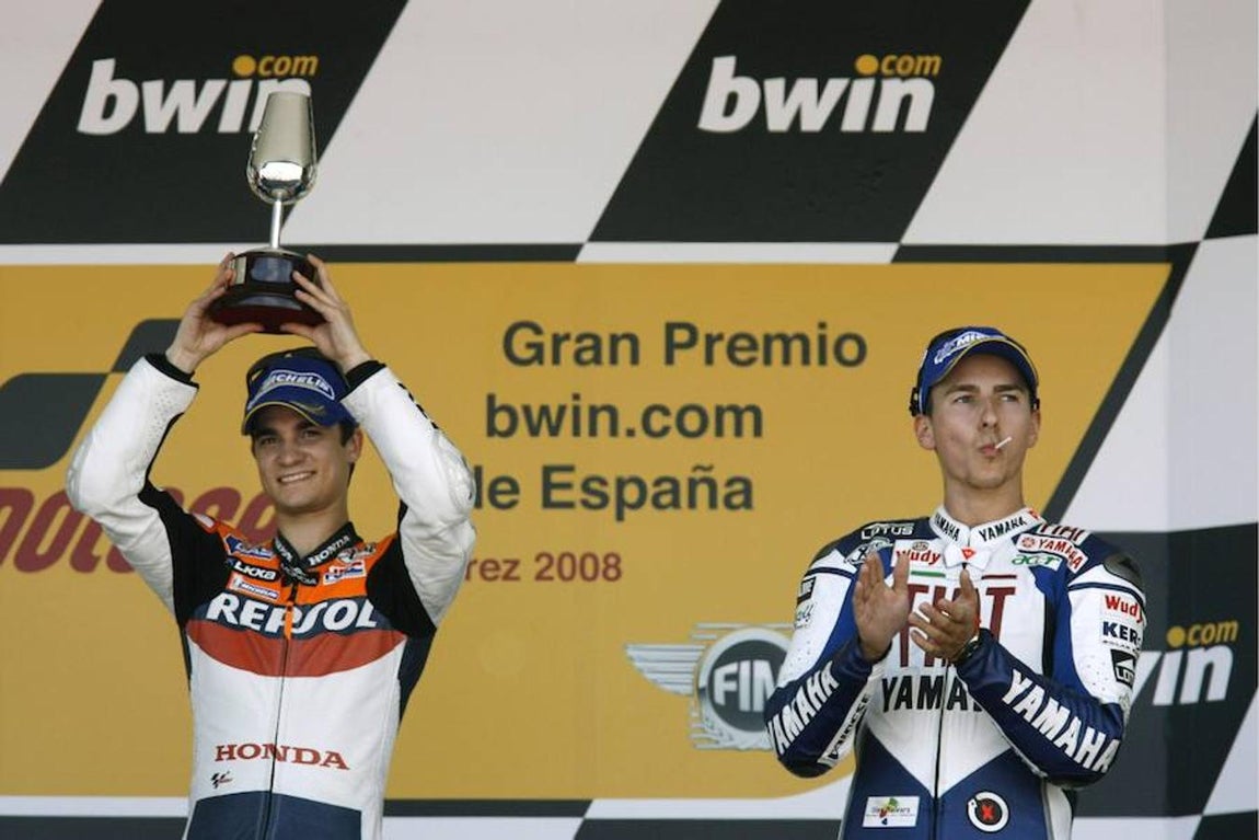 Pedrosa junto a Lorenzo, en una rivalidad mítica durante años. 