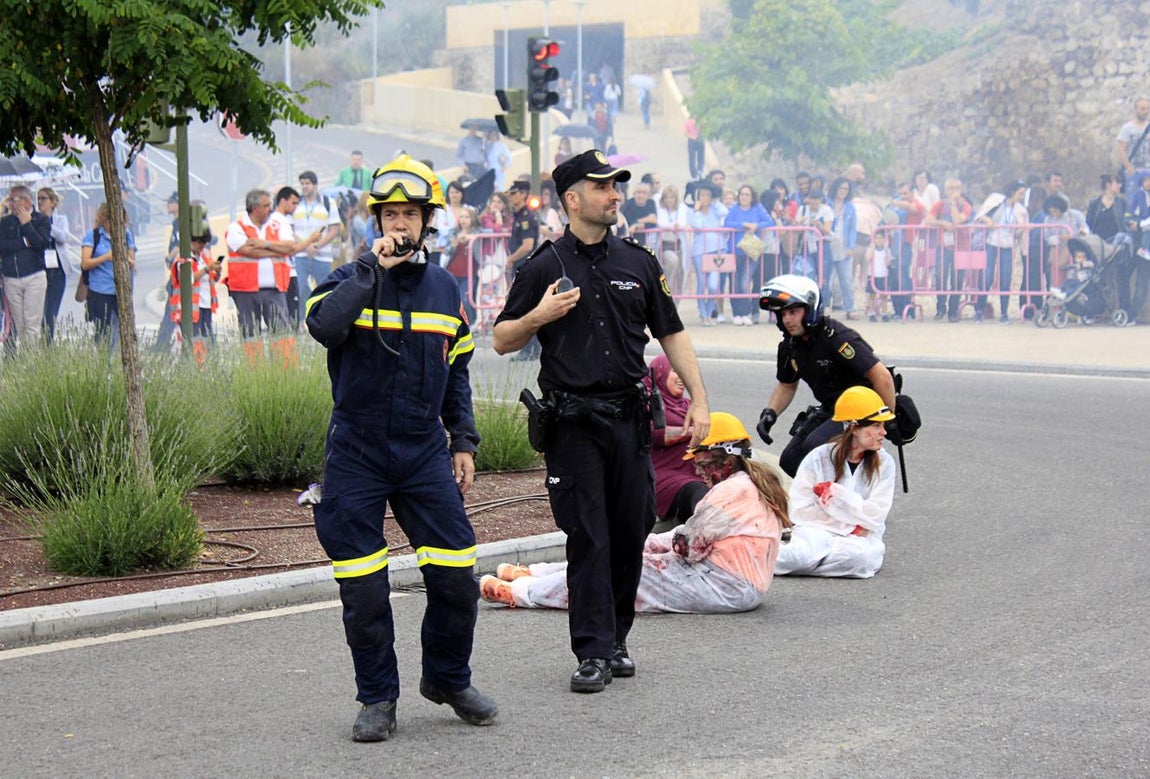 El simulacro de atentado terrorista de Toledo, en imágenes