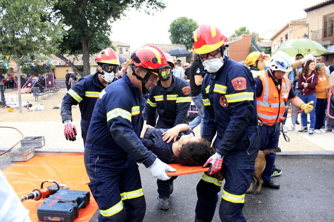 El simulacro de atentado terrorista de Toledo, en imágenes