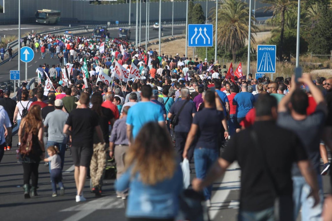 Las imágenes de la huelga del metal en la Bahía de Cádiz