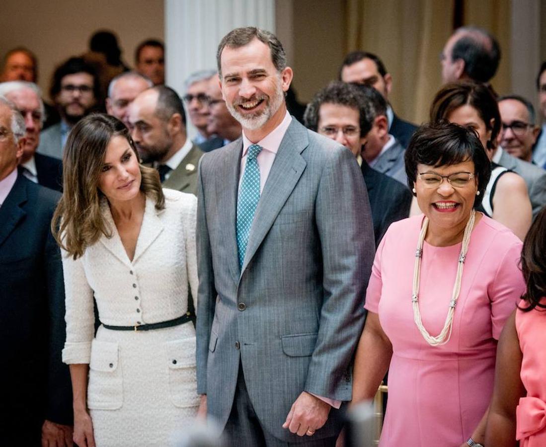 Los Reyes, junto a la alcaldesa de Nueva Orleans, LaToya Cantrell. 