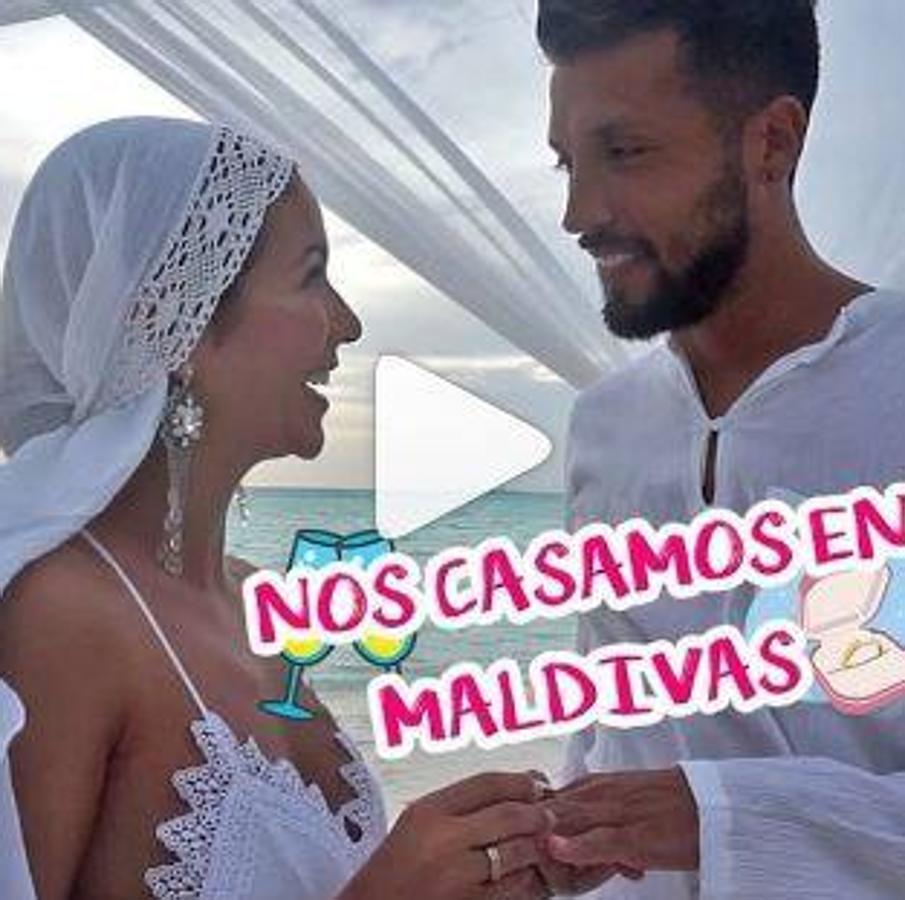 Tamara Gorro. La presentadora y modelo española ha subido este clip  en recuerdo del día de su boda, hace ya dos semanas, el 7 de junio en Maldivas