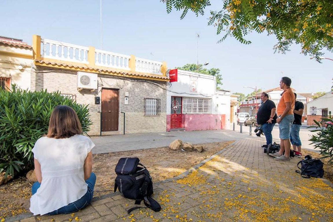 Fachada del domicilio de José Ángel Prenda en Sevilla. 