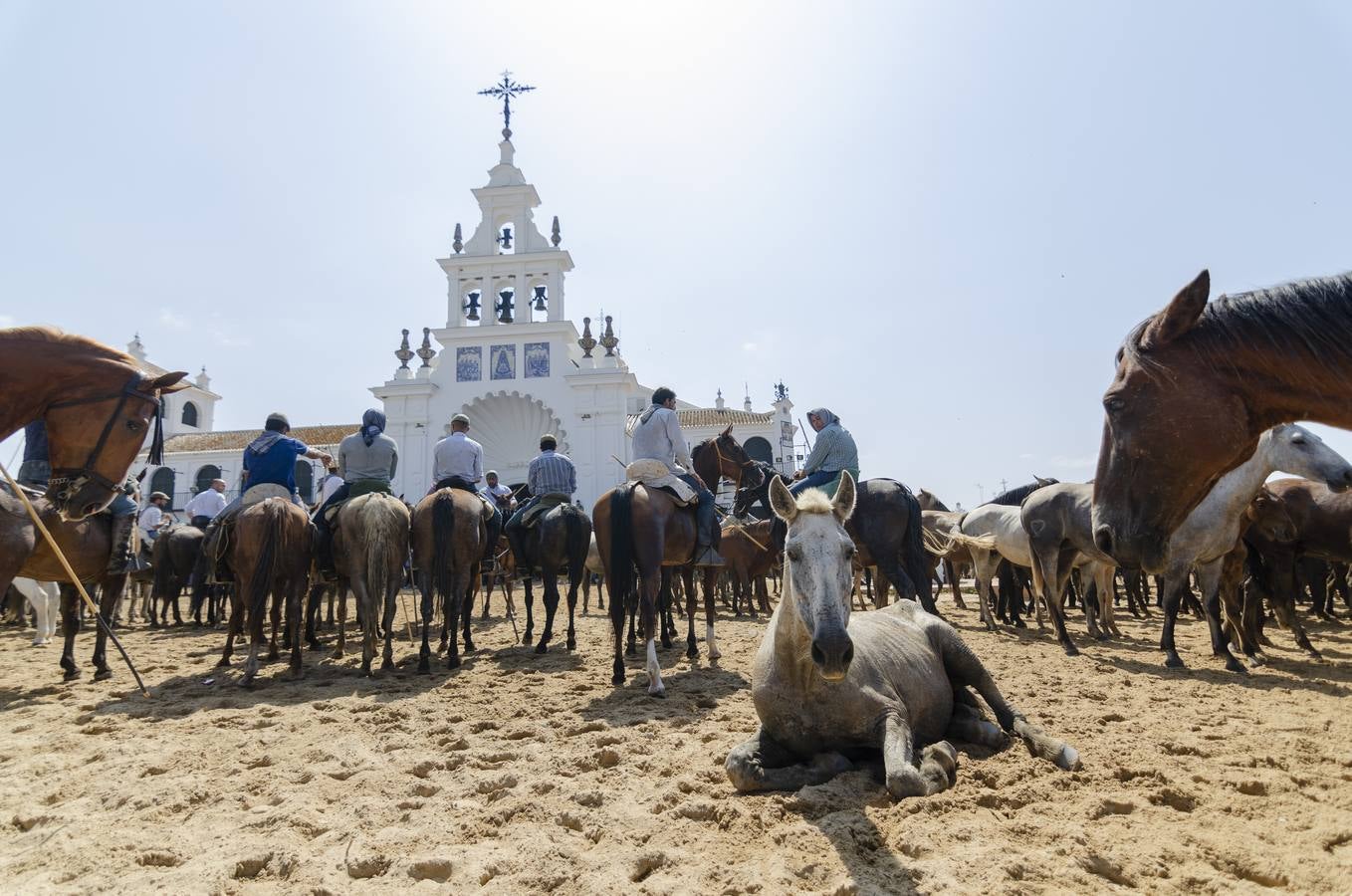 Galería: la tradicional saca de las yeguas y su llegada al Rocío