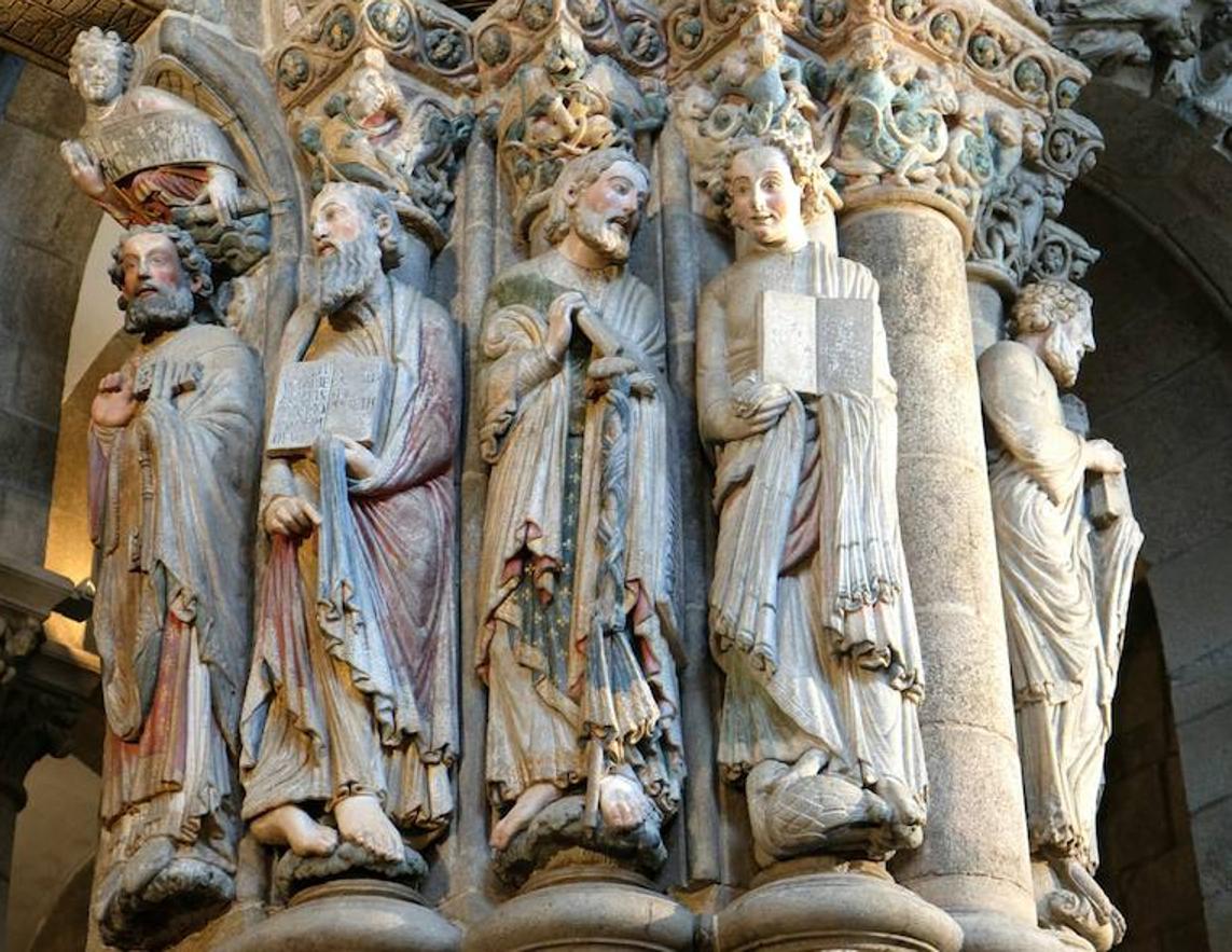 Los Apóstoles Pedro, Pablo, Santiago y Juán. 