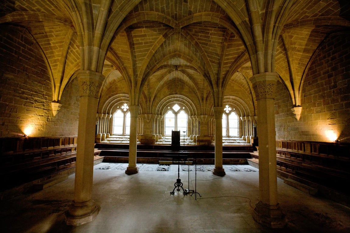 Monasterio de Poblet. Aquí reposan los restos del rey Jaime I