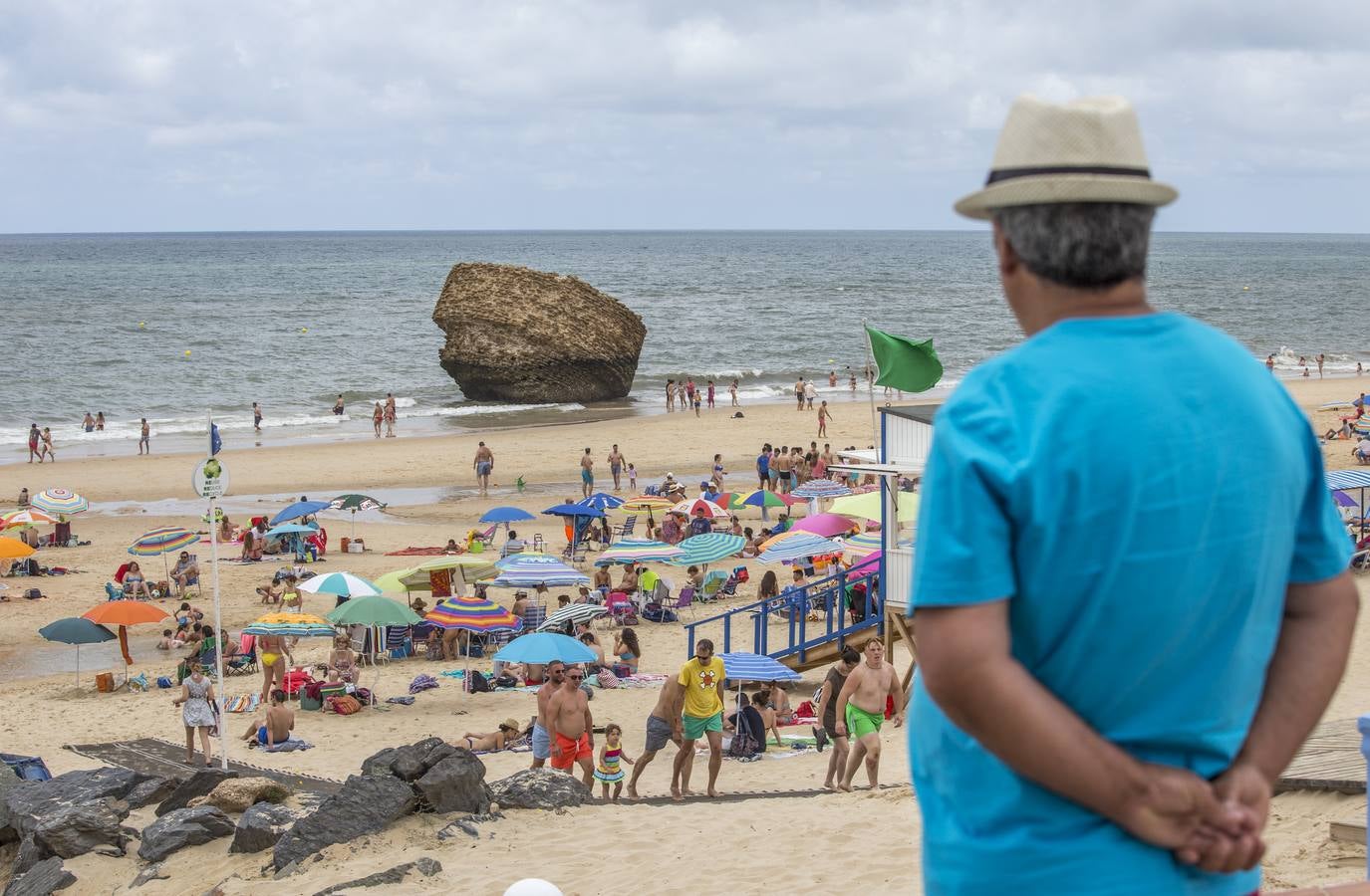 Primeros días de julio en la playa de Matalascañas