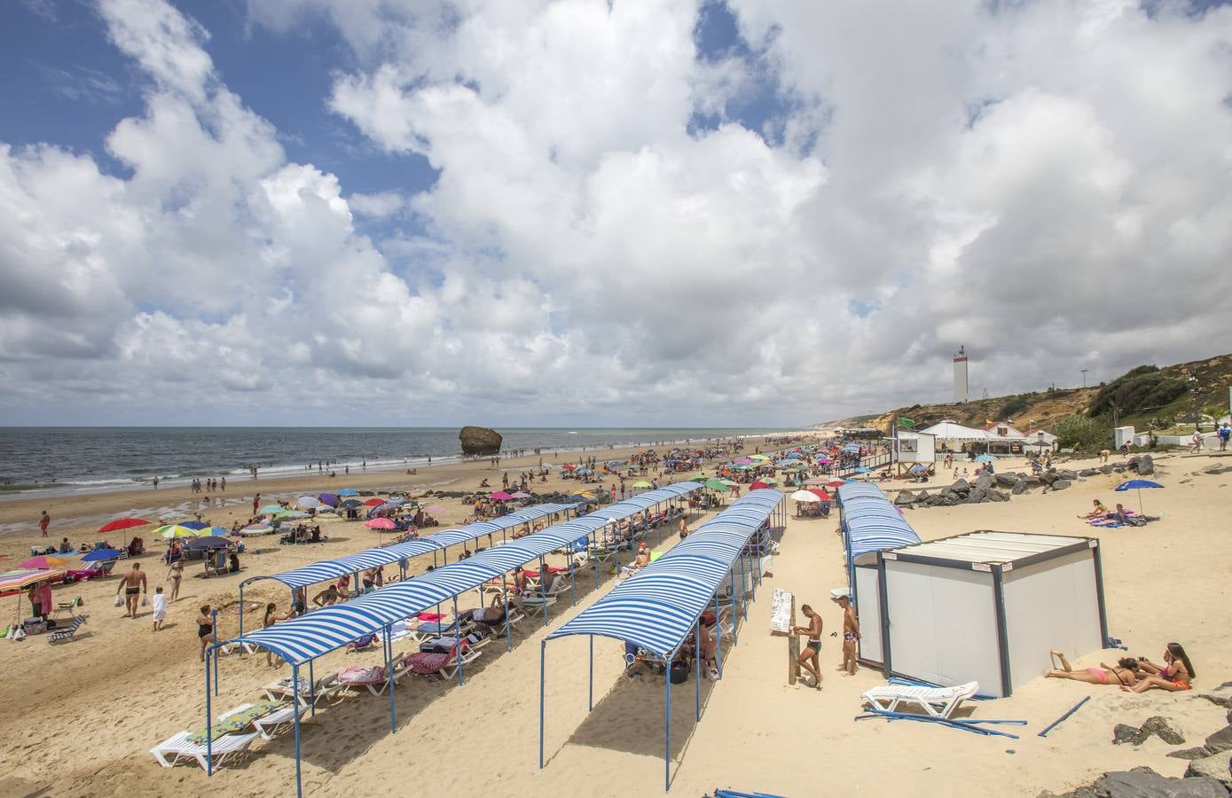 Primeros días de julio en la playa de Matalascañas