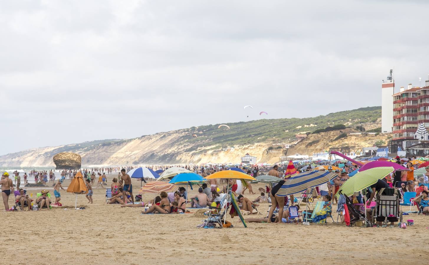 Primeros días de julio en la playa de Matalascañas