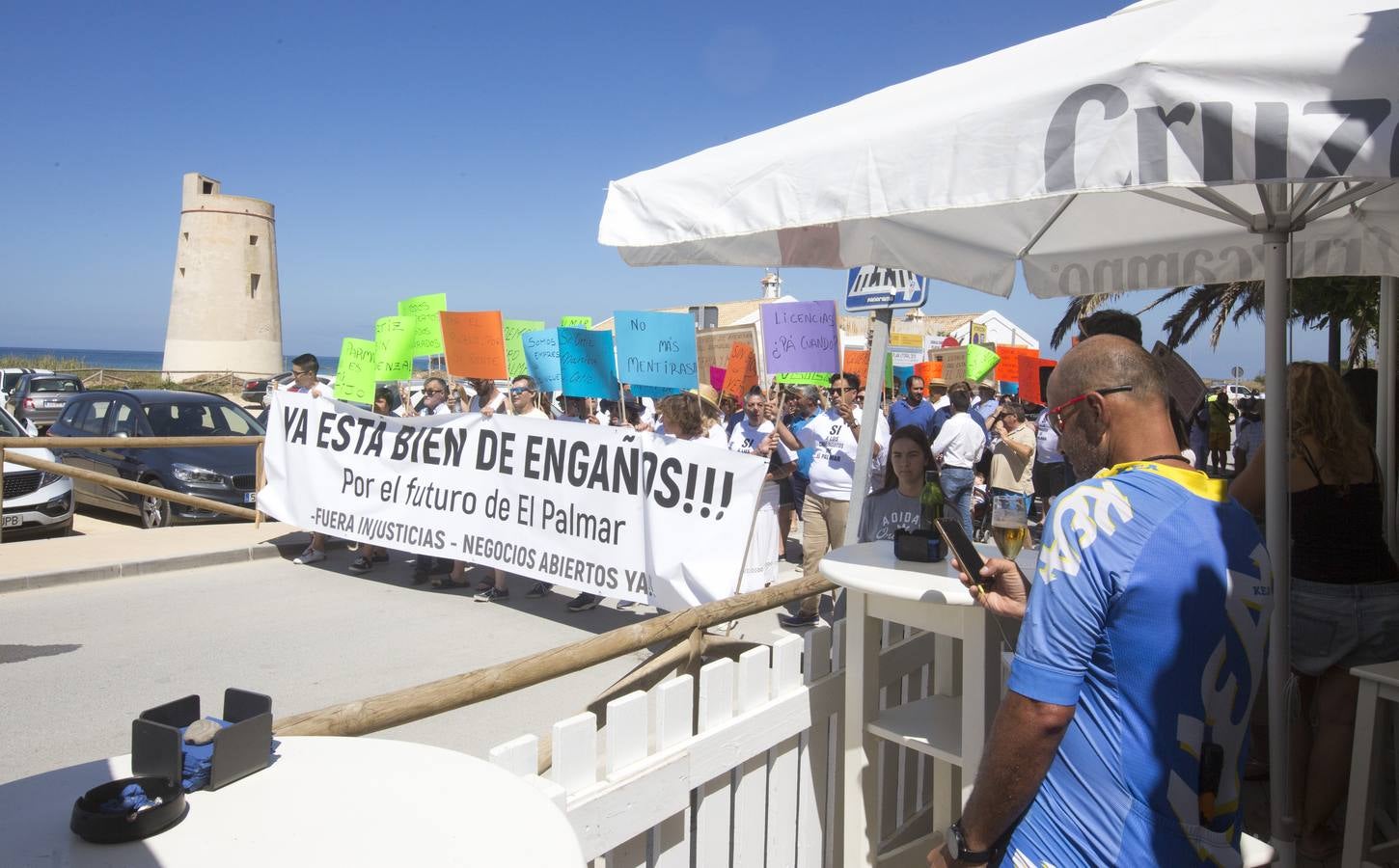 Manifestación en El Palmar