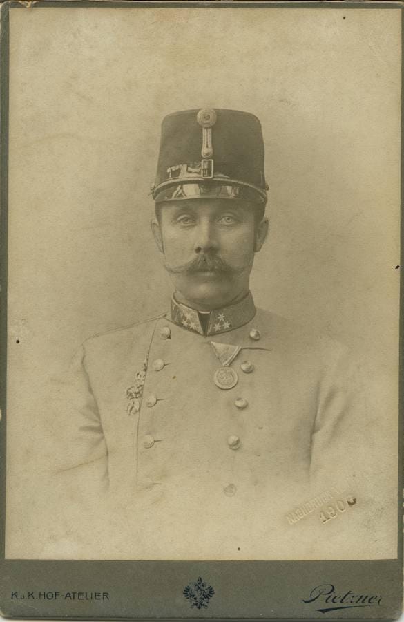 Retrato del arquiduque Fernando de Austria en 1906. 