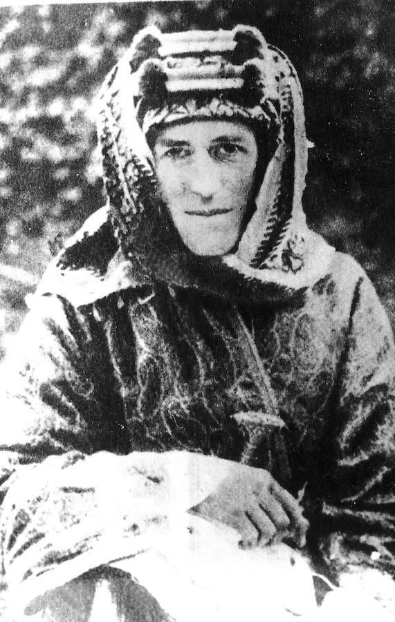 Retrato de Lawrence de Arabia en 1916. 