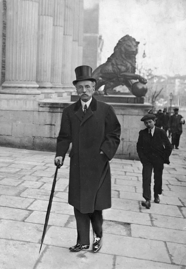 Eduardo Dato ante el Congreso de los Diputados. 