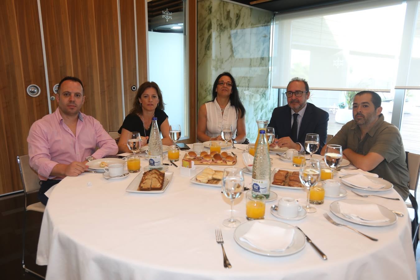 Alejandro Vázquez, Esperanza Barra, Inmaculada Gómez, José A. Quesada y Alejandro Barragán.