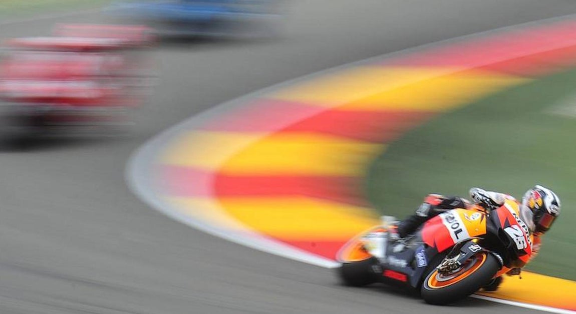 Recuperando sensaciones en el Gran Premio de Alemania, en 2010. 