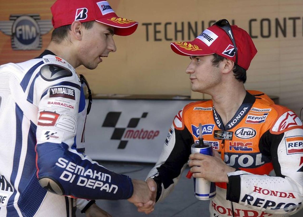 Rivalidad y amitad con Jorge Lorenzo en Moto GP. 