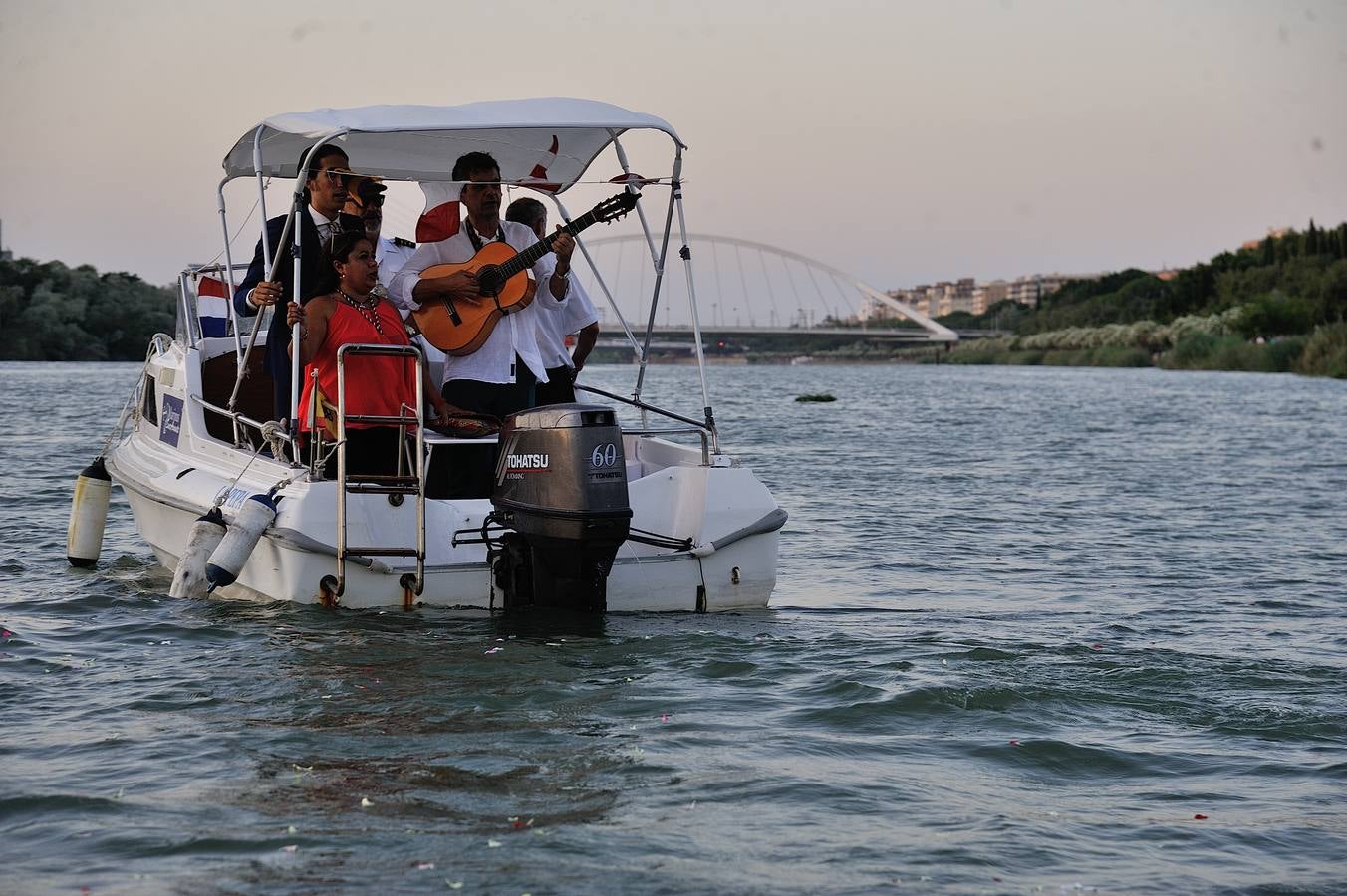 Procesión fluvial de la Virgen del Carmen de Calatrava