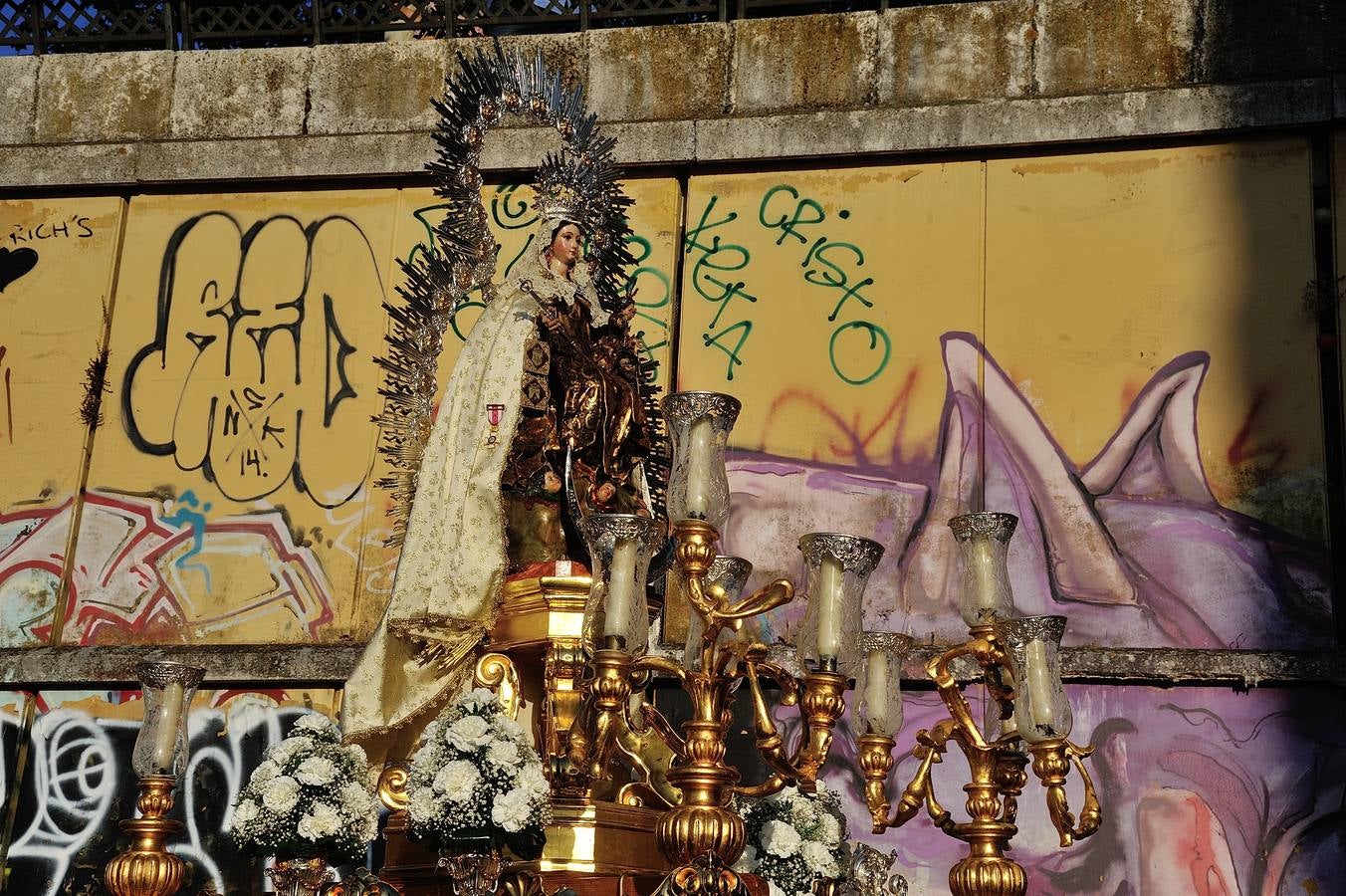 Procesión fluvial de la Virgen del Carmen de Calatrava