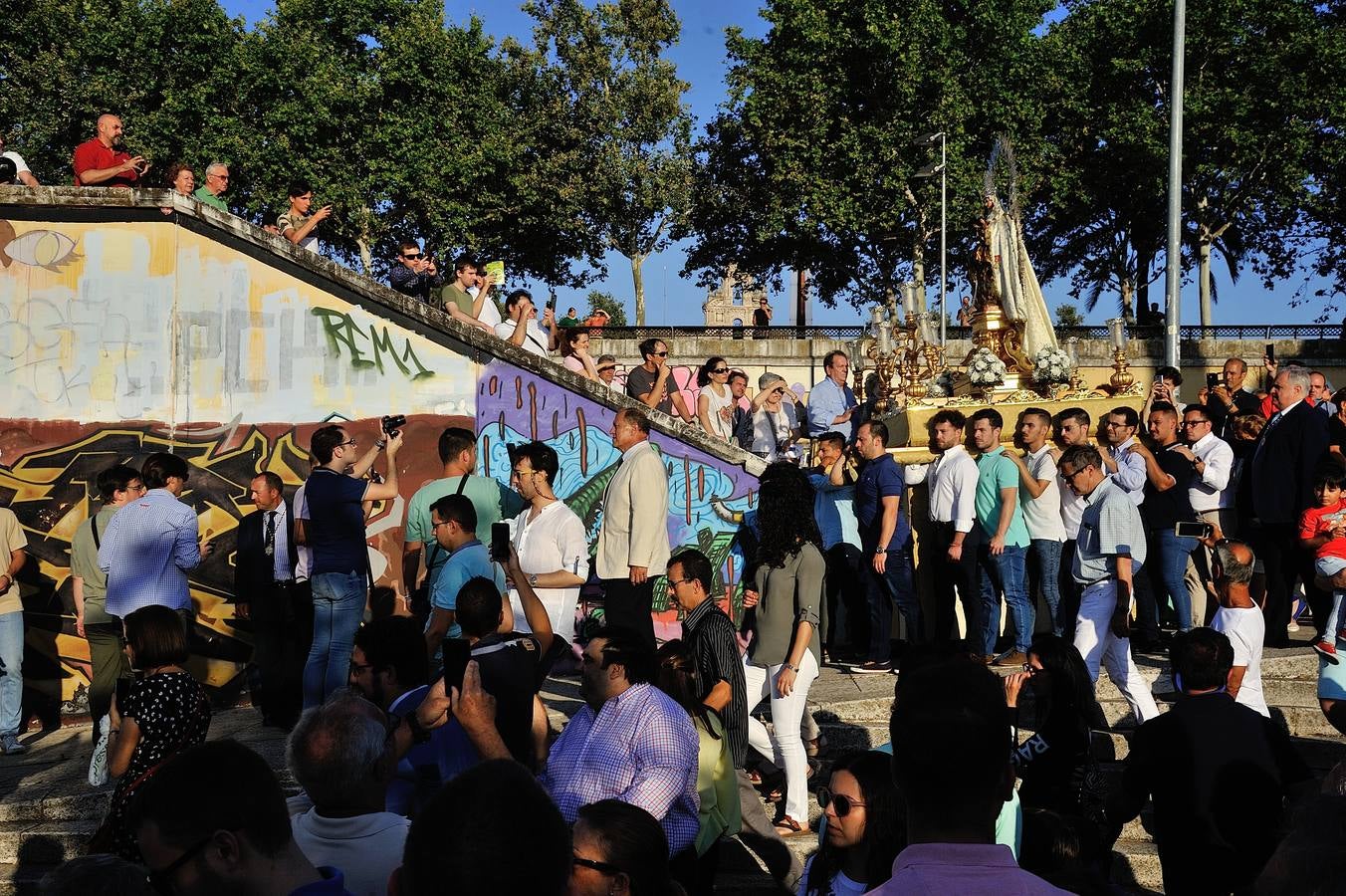 Procesión fluvial de la Virgen del Carmen de Calatrava