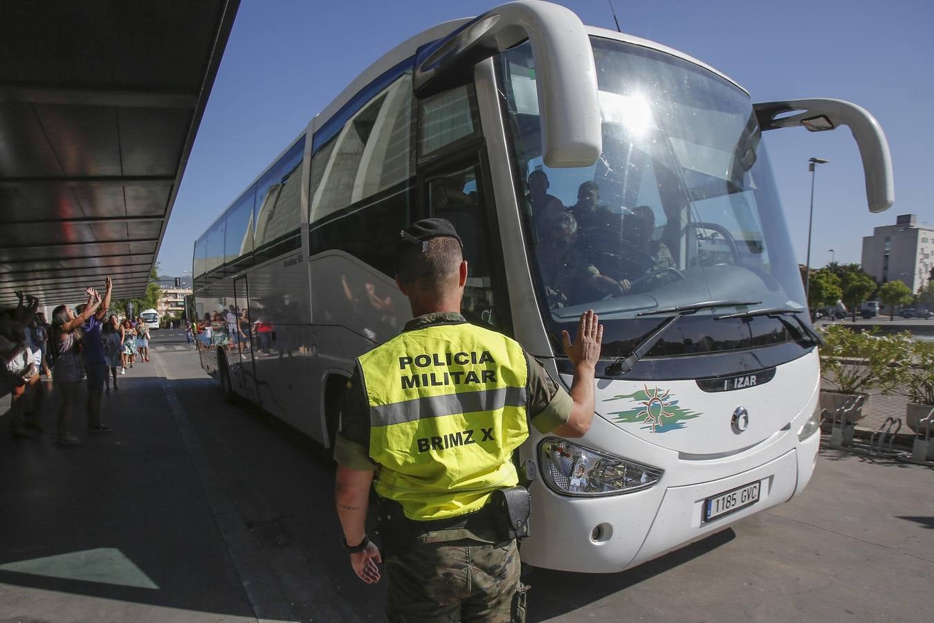 El regreso a Córdoba de los soldados de la Brigada de Cerro Muriano, en imágenes