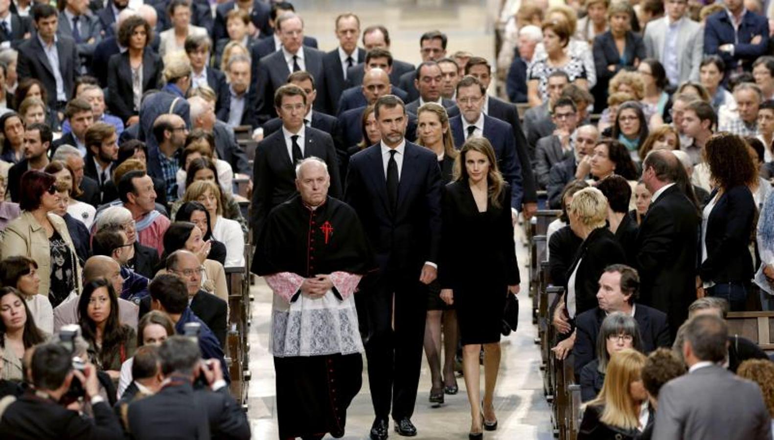 Misa en la Catedral de Santiago por los fallecidos en el accidente. 