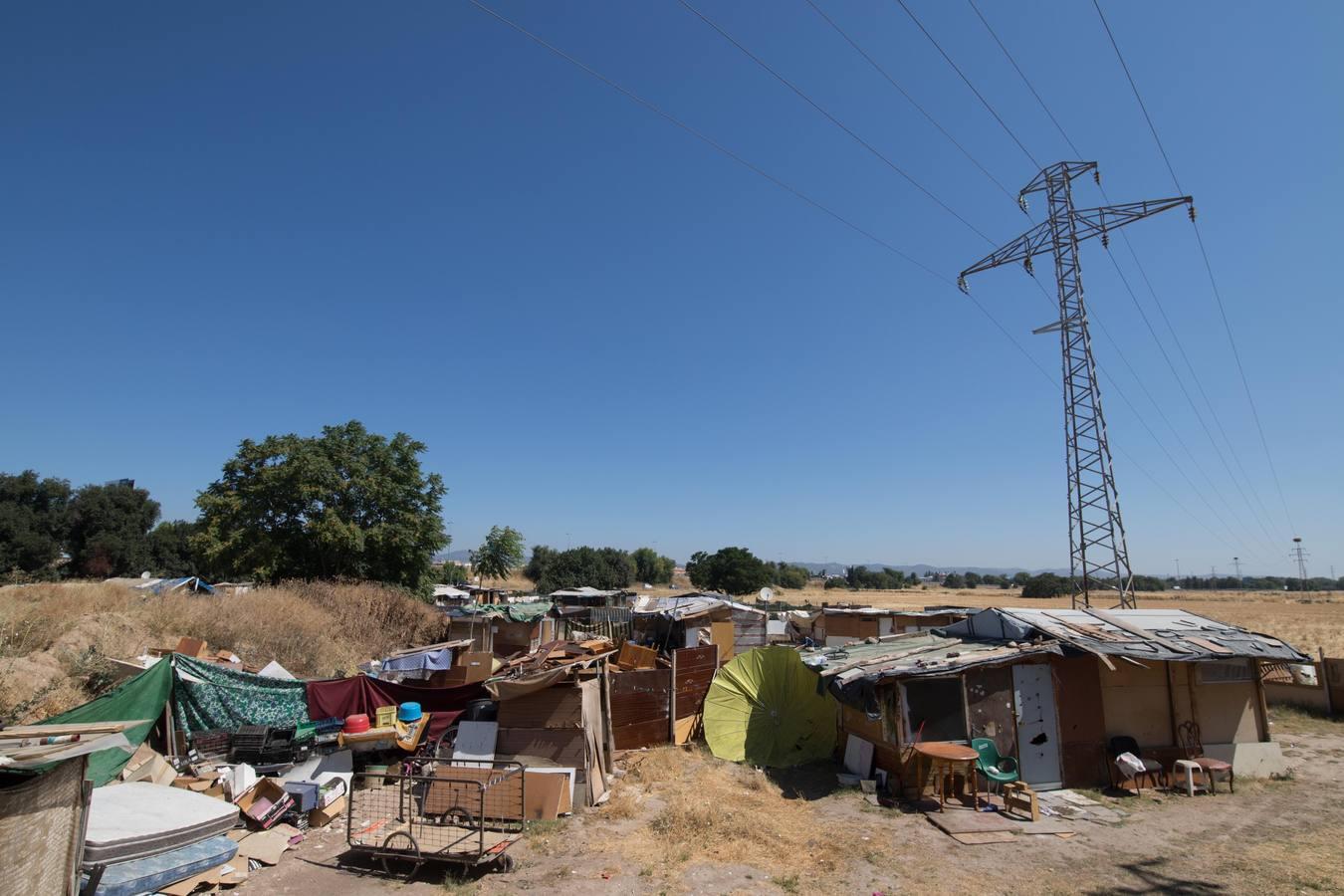 El asentamiento de chabolas en el camino Carbonel, en imágenes