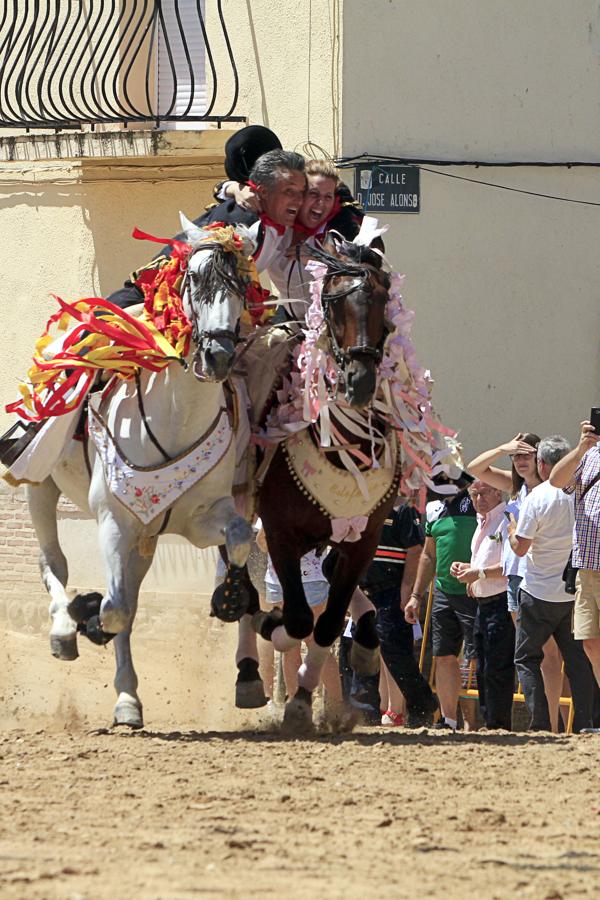 Las imágenes de las carreras de caballos enjaezados de Carpio de Tajo