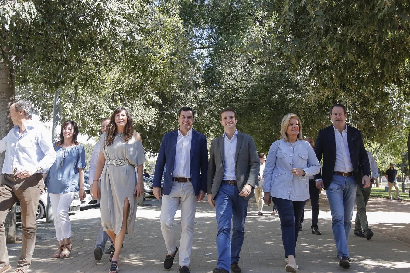 La primera visita de Pablo Casado a Andalucía, en imágenes