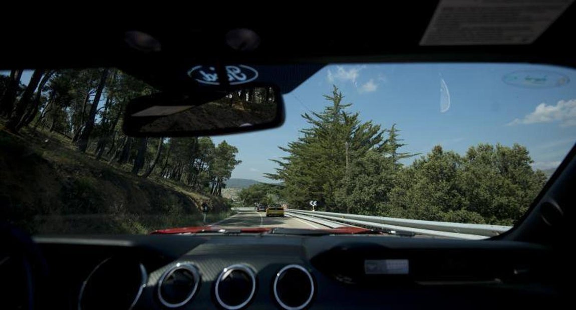 7. Caravana de Mustang Road por las carreteras de la Comunidad de Madrid, camino a San Lorenzo del Escorial