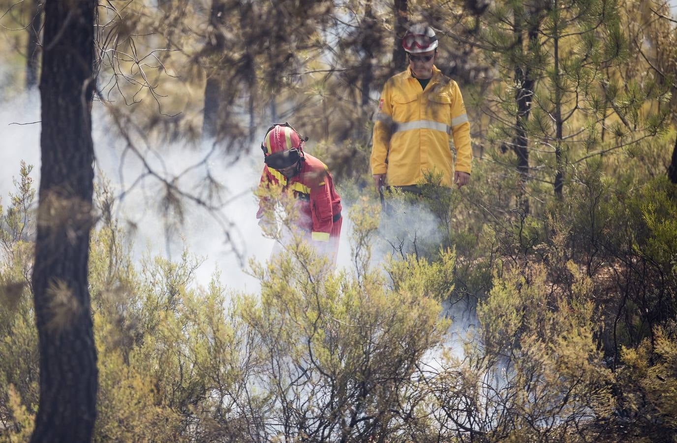 Impactantes imágenes del incendio de Nerva en Huelva