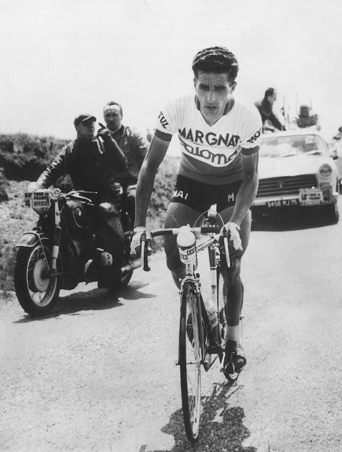 Bahamontes en su subida al Tourmalet en el Tour de 1963. 